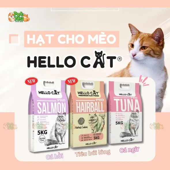 Hạt cho mèo Hello Cat xuất xứ Thái Lan