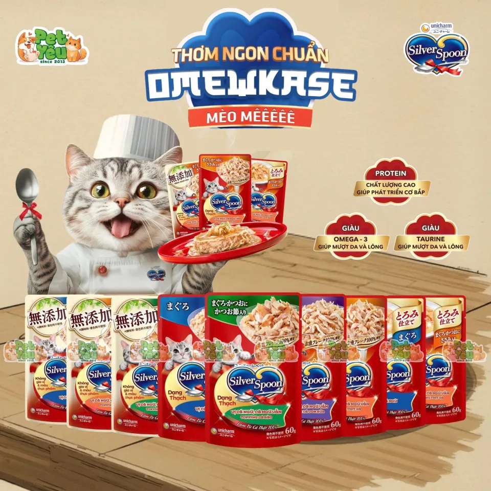 Pate Mèo Silver Spoon Xuất Xứ Nhật Bản 60G