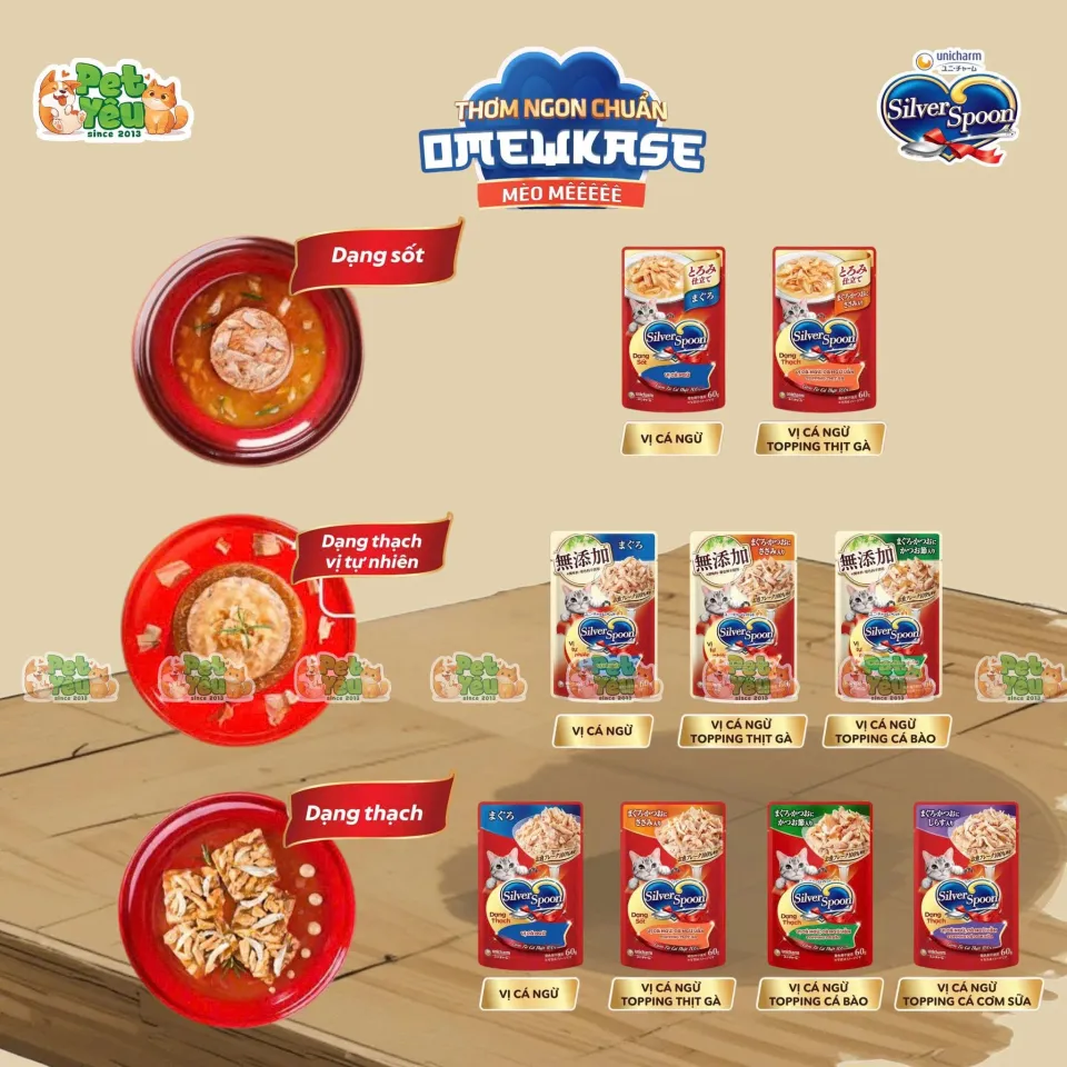 Pate Mèo Silver Spoon Xuất Xứ Nhật Bản 60G