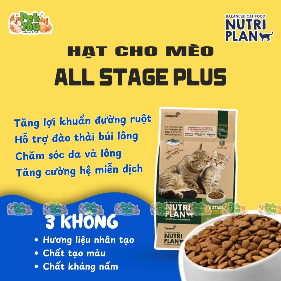 Thức ăn dành cho mèo Nutri Plan - xuất xứ Hàn Quốc