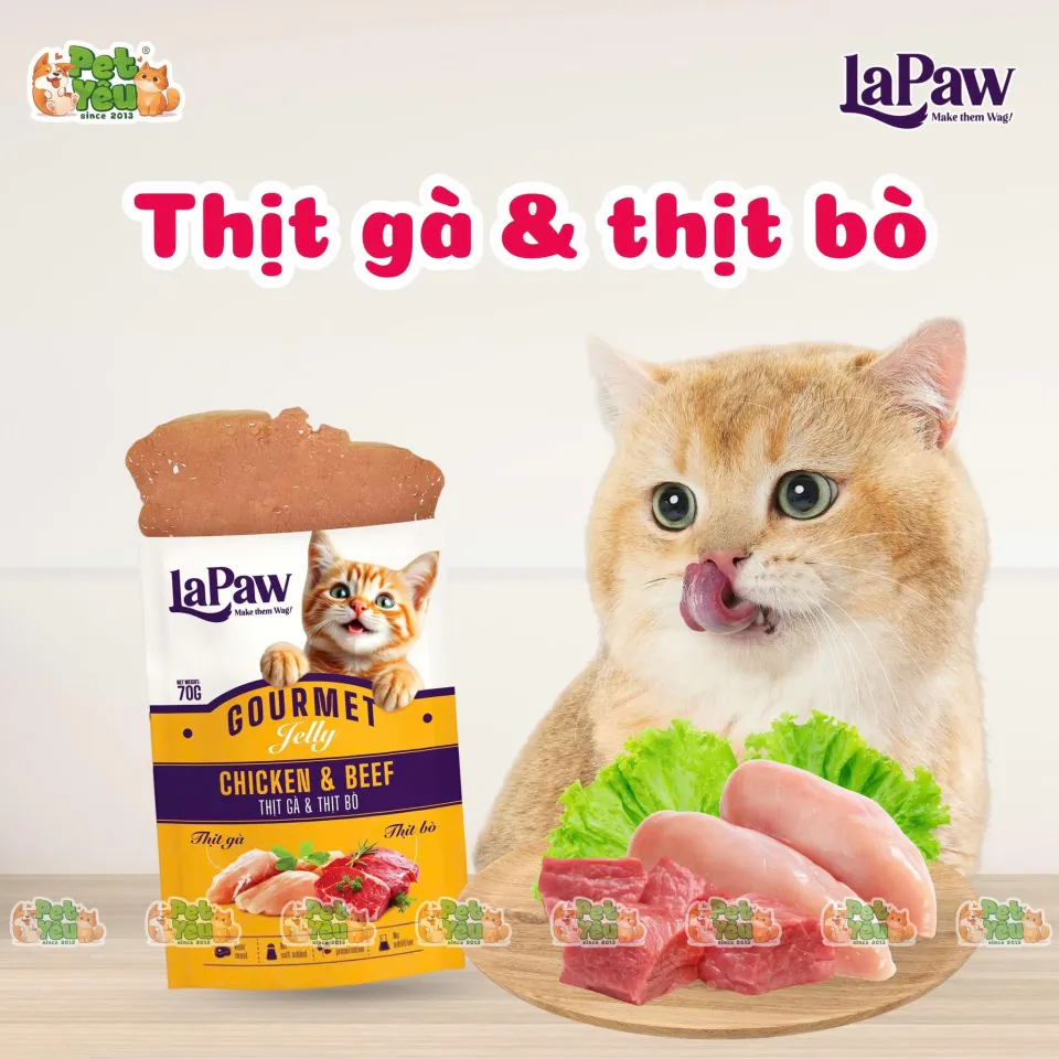 Pate cho mèo LaPaw 70G