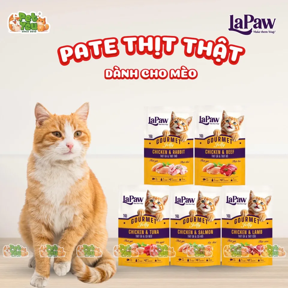 Pate cho mèo LaPaw 70G