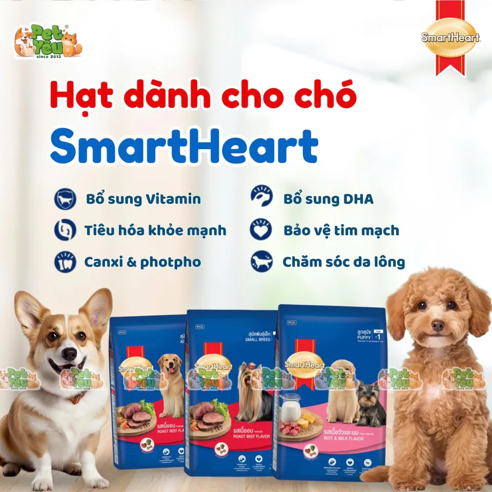 Hạt SMARTHEART dành cho chó- Túi 400Gr