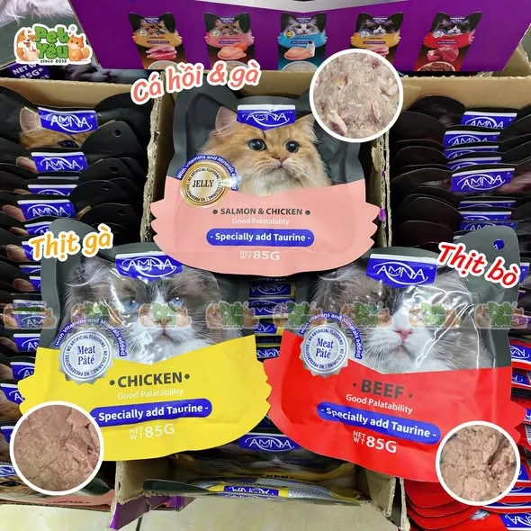Pate cho mèo Amna 85G