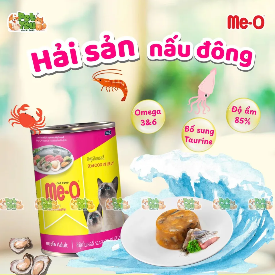 Pate cho mèo ME-O lon 400g