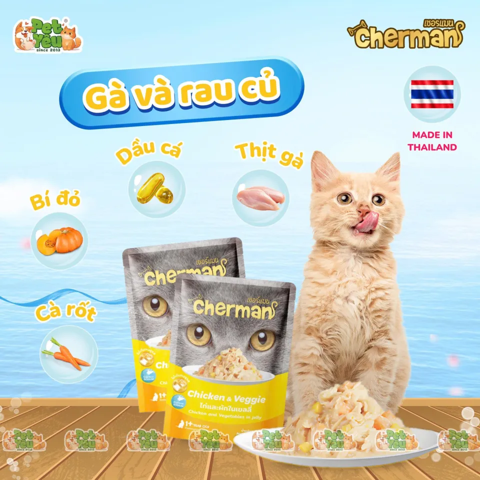Pate cho mèo Cherman 85g