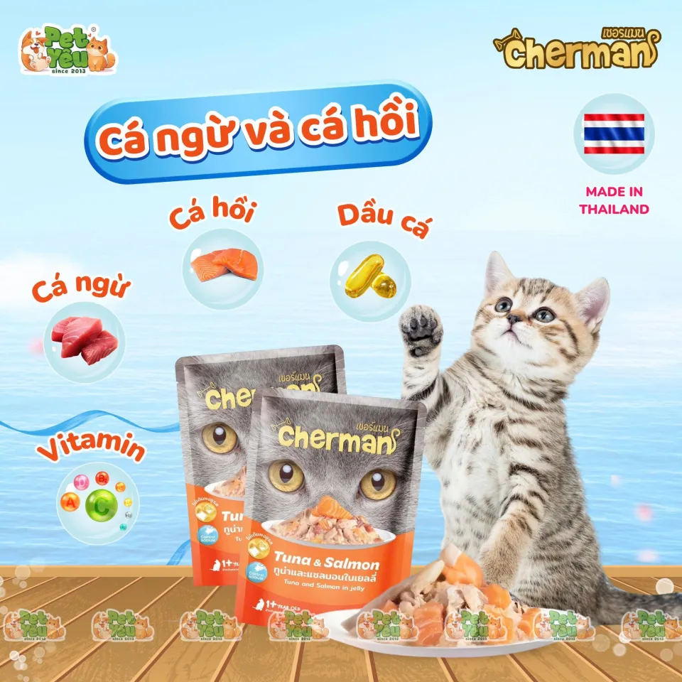 Pate cho mèo Cherman 85g