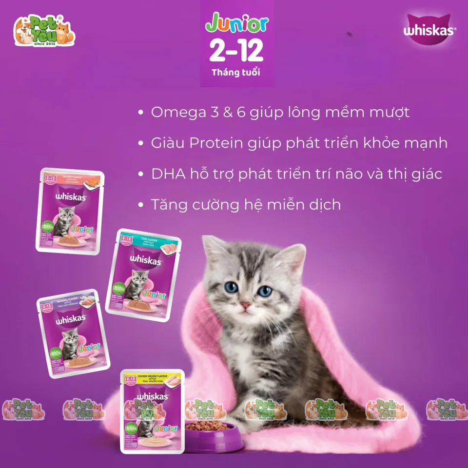 PATE WHISKAS CHO MÈO-TÚI 80G