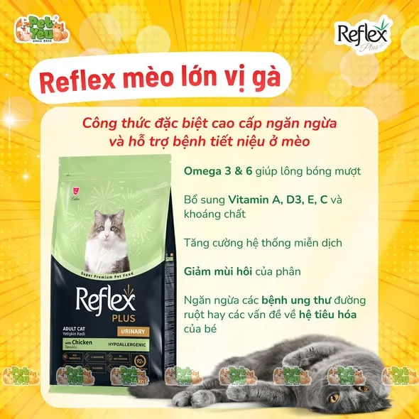  Thức ăn Hạt Reflex cho mèo từ Thổ Nhĩ Kỳ