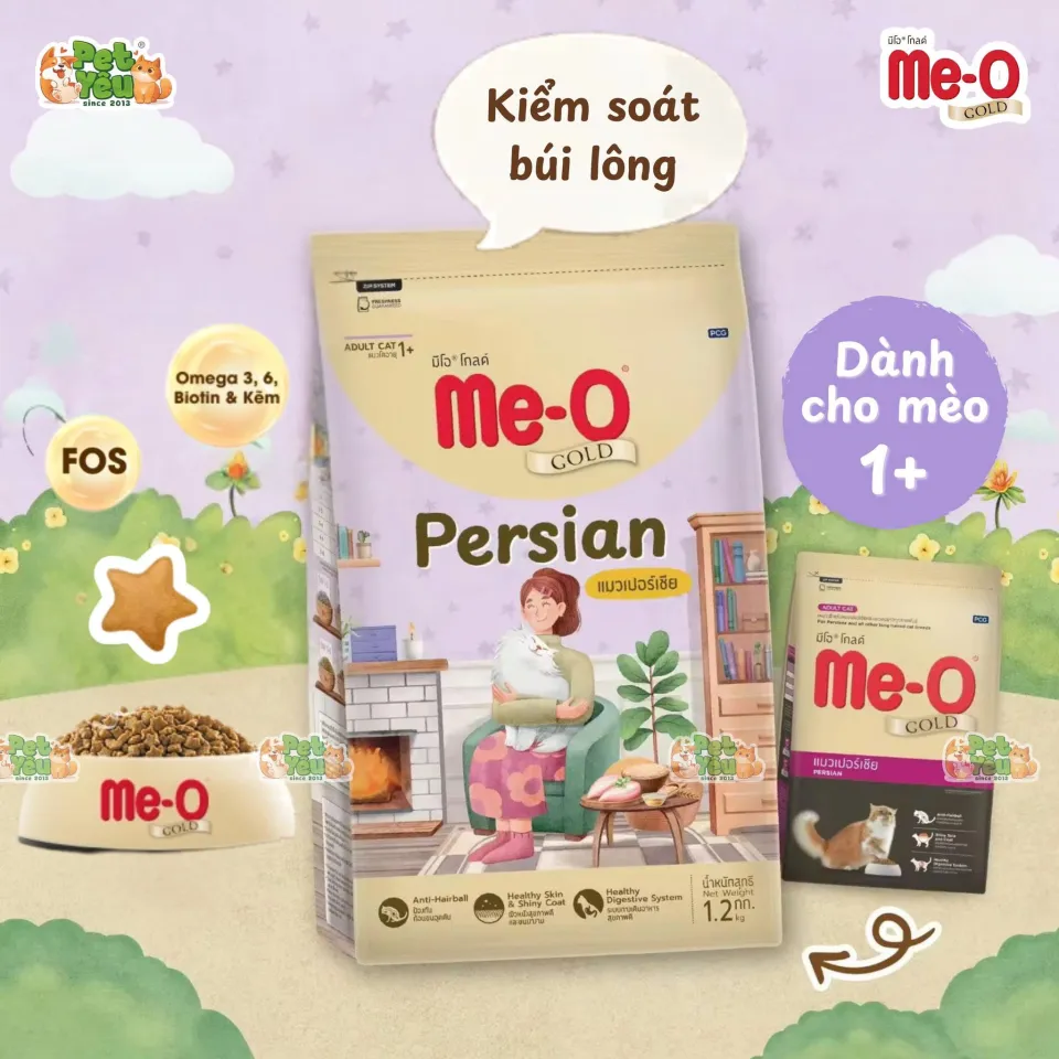 Thức ăn hạt Me-O Gold dành cho mèo mọi lứa tuổi
