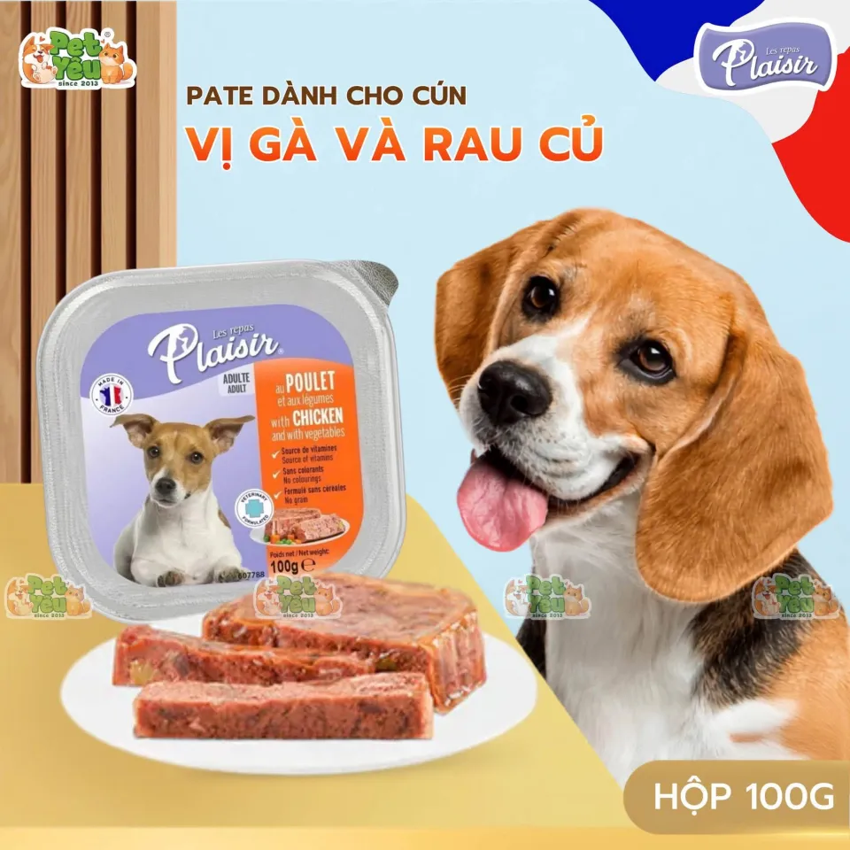 Pate Plaisir Dành Cho Chó Mọi Độ Tuổi Xuất Xứ Từ Pháp