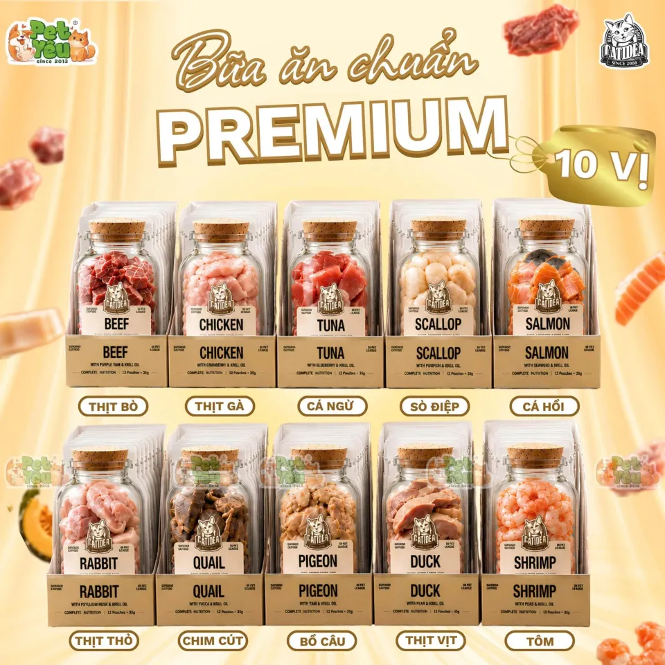 Pate Catidea Pouch Food dành cho mèo - Gói 35G