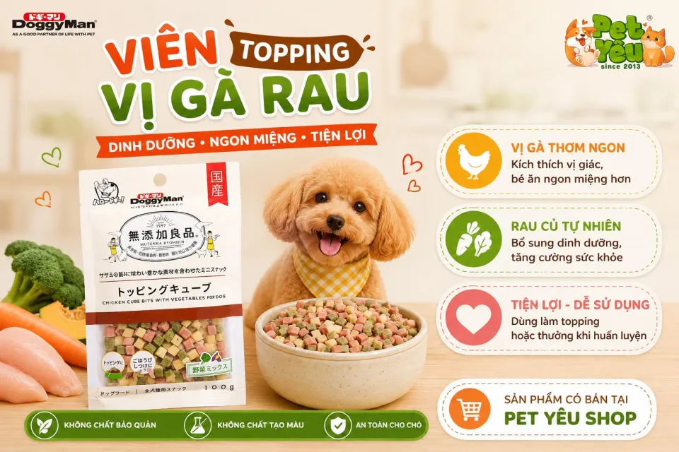 Viên Topping Thịt DoggyMan Cho Chó
