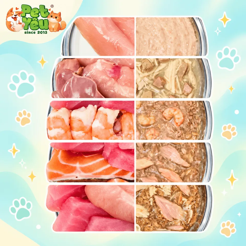 Pate Pawta Không Chứa Ngũ Cốc Cho Mèo Lon 70G 