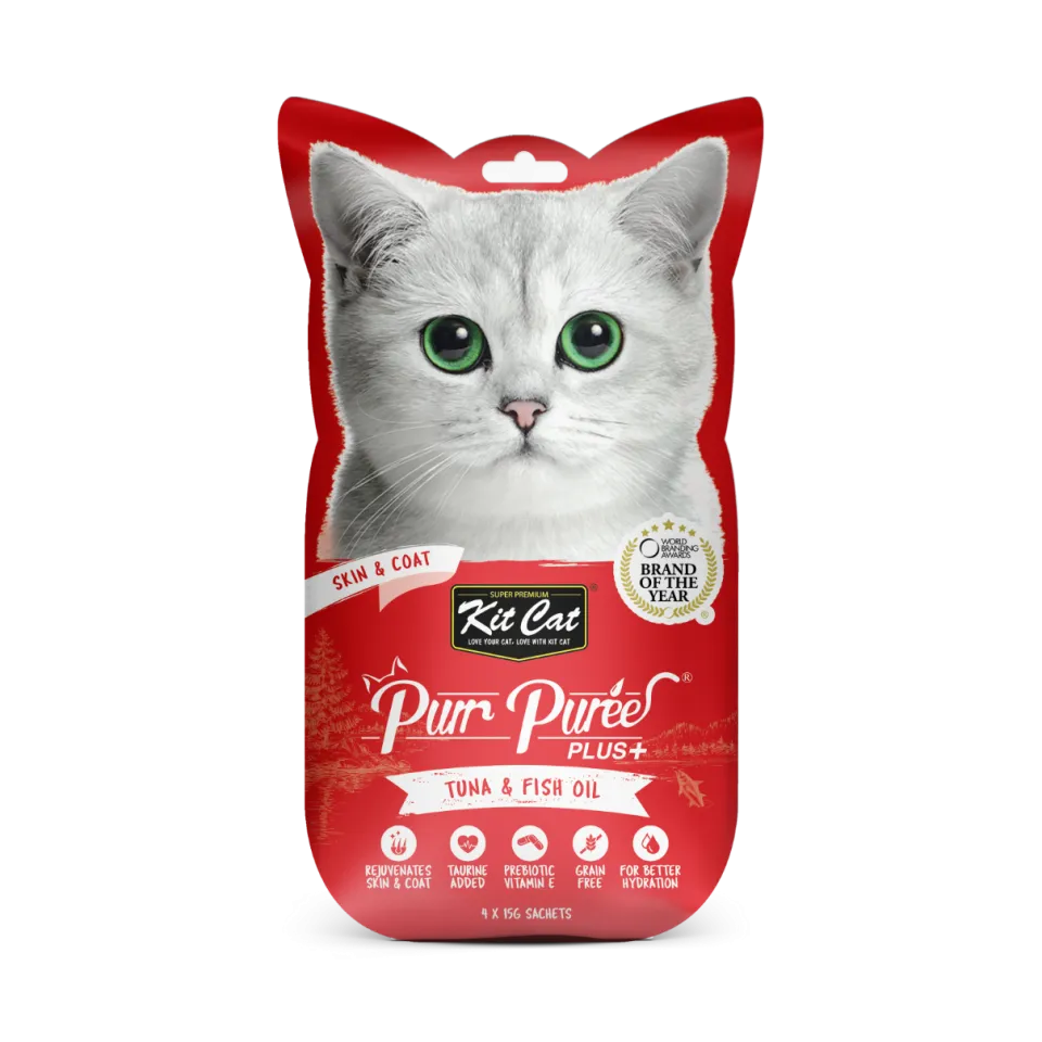 Súp thưởng Kit Cat Purr Puree dành cho mèo từ 2 tháng tuổi - Gói 75G (5 Que x15G)
