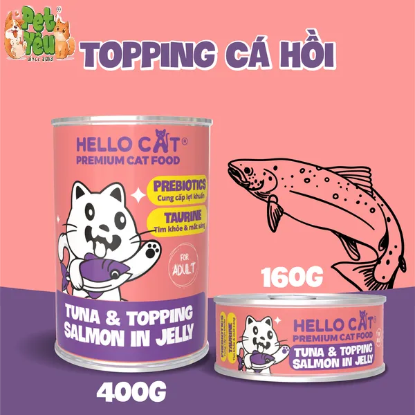 Pate cho mèo HELLO CAT lon 400g