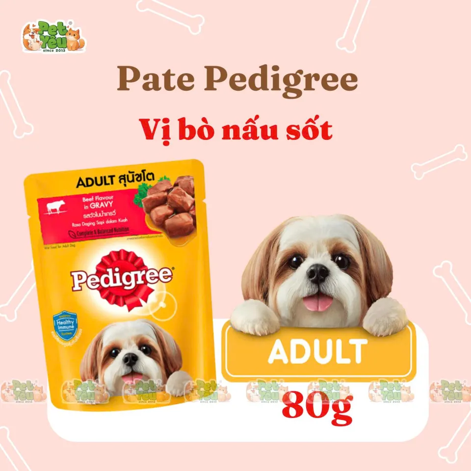 Pate cho chó Pedigree 80g
