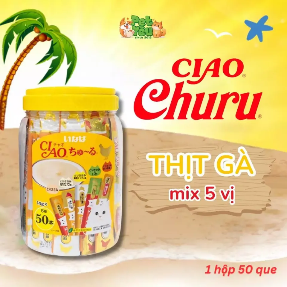 Súp Thưởng Ciao Churu cho mèo-Hộp lớn
