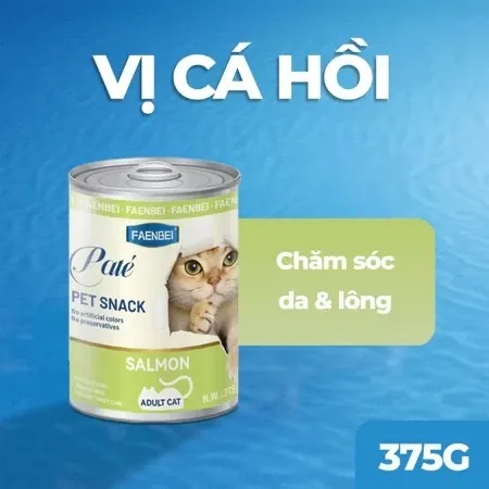 Pate cho mèo từ 3 tháng tuổi FAENBEI- Lon 375G