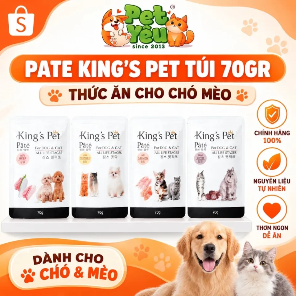 Pate King's Pet Túi 70G Cho Chó & Mèo