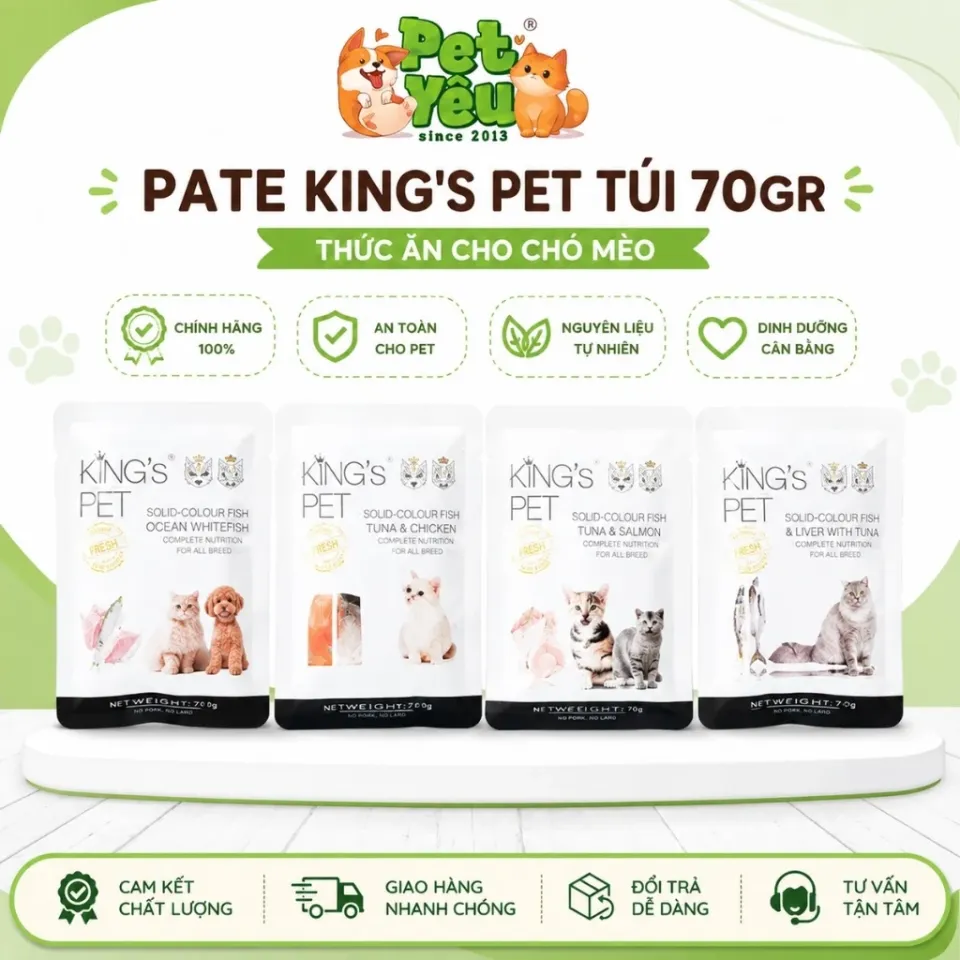 Pate King's Pet Túi 70G Cho Chó & Mèo