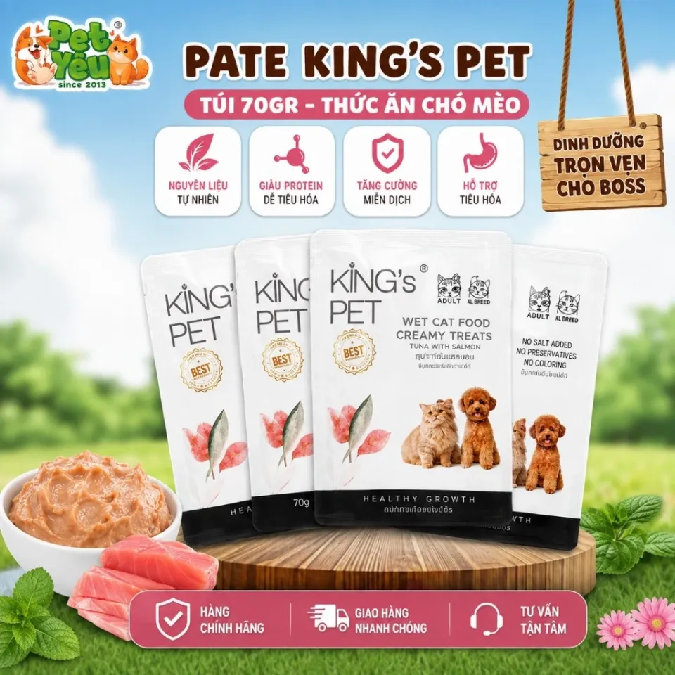 Pate King's Pet Túi 70G Cho Chó Mèo
