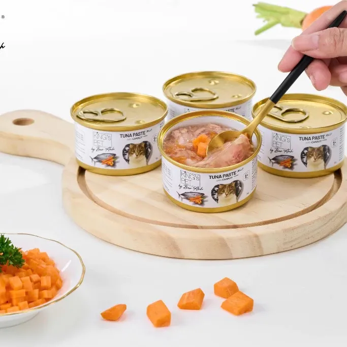 Pate Cho Mèo King's Pet Lon 85G - 8 Vị