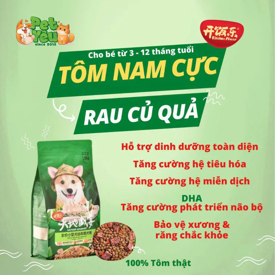 Hạt dành cho chó Kitchen Flavor- Nature Gourmet