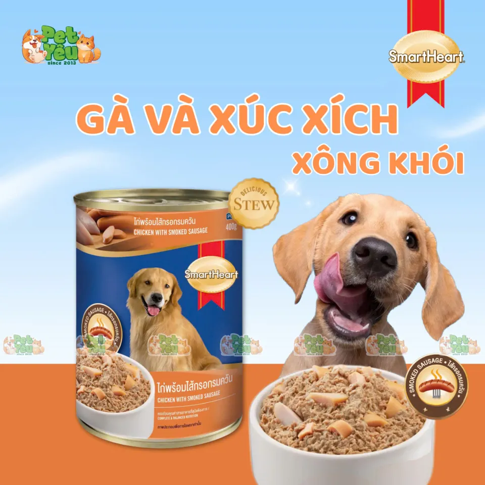 Pate cho chó SMARTHEART - Lon 400G