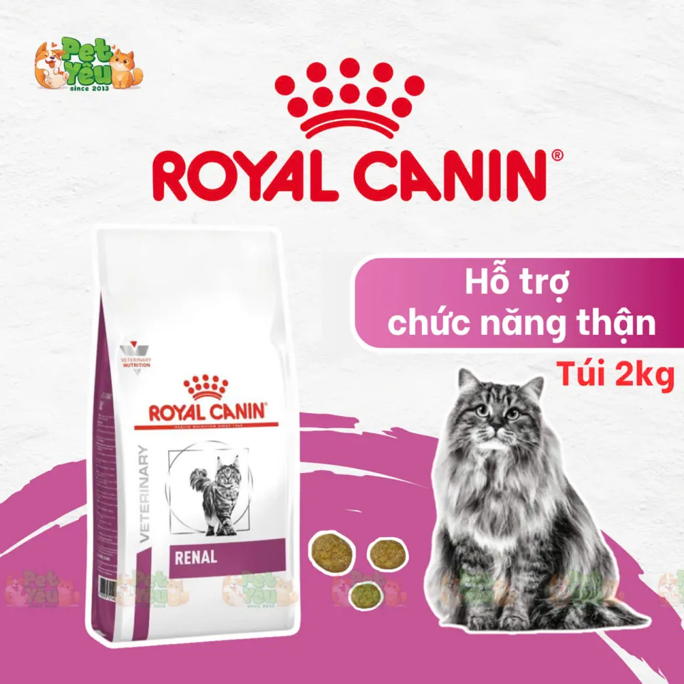 Thức ăn hạt  Royal Canin Renal hỗ trợ trị sỏi thận cho mèo