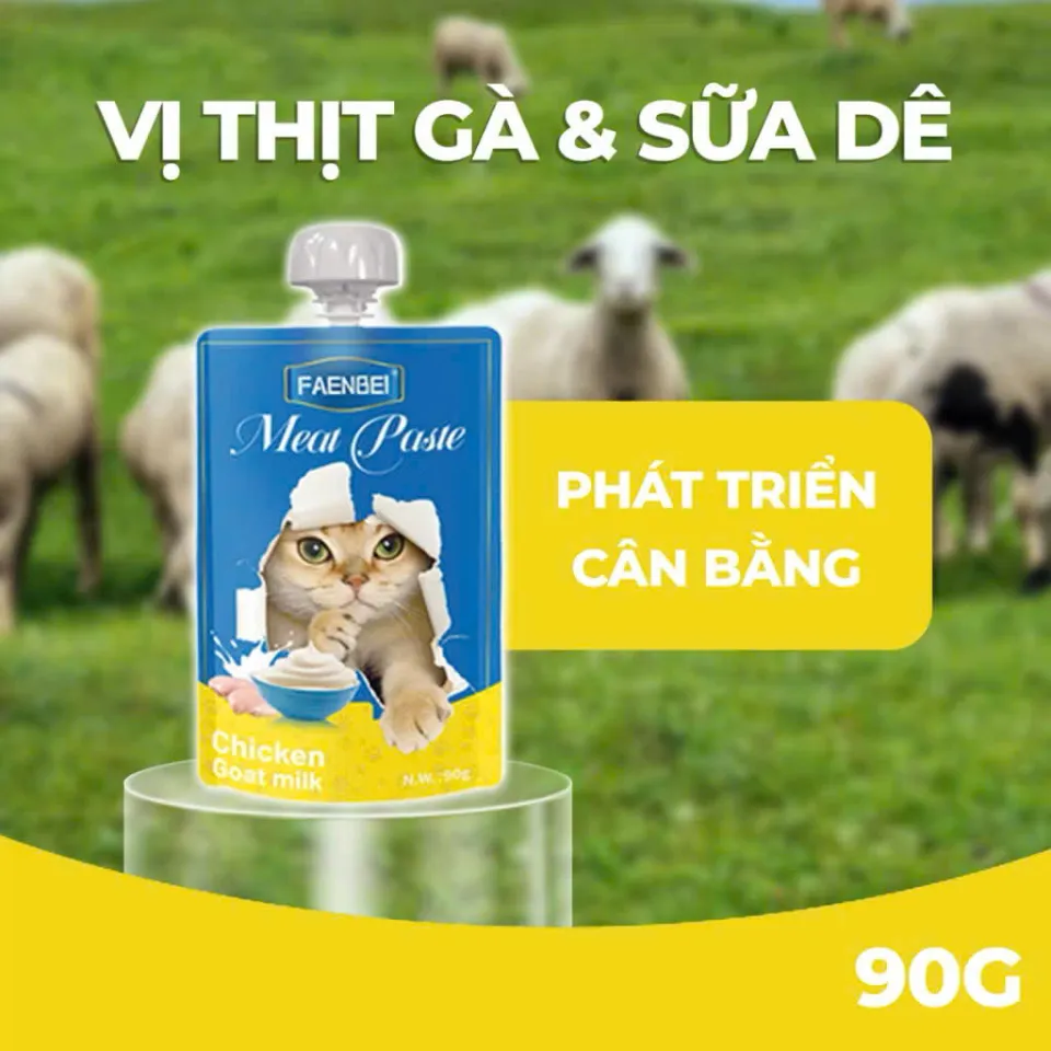 Pate nắp vặn cho mèo FAENBEI 90G